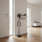 Hand Forged Iron Floor Pedestal 44.5" (113cm) Artisanal Bronze Finish Bow Tie Ribbon Design Welcome Stand - Image 3