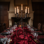 Hand Forged Iron Candelabra 23.5" (60cm) Antique Copper Finish 5-Arm Grand Banquet Centerpiece & Wedding Decor - Image 3