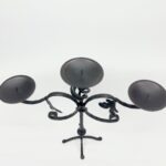 Hand Forged Iron Candelabra 19.5" (49cm) Antique Copper Finish Grand Estate Wide-Arm Centerpiece - Image 6