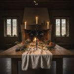 Hand Forged Iron Candelabra 19.5" (49cm) Antique Copper Finish Grand Estate Wide-Arm Centerpiece - Image 2