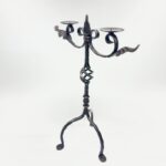 Hand Forged Iron Candelabra 23" (59cm) Antique Copper Finish Grand Wide & Tall Centerpiece