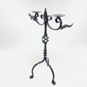 Hand Forged Iron Candelabra 23" (59cm) Antique Copper Finish Grand Wide & Tall Centerpiece