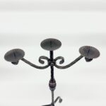 Hand Forged Iron Candelabra 26" (66cm) Antique Copper Finish Majestic Towering Estate Centerpiece - Image 5