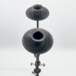 Hand Forged Iron Floor Candelabra (110cm) Hercules Knot Double Stem - Antique Copper or Gold Finish - Image 7