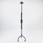 Hand Forged Iron Floor Candelabra (110cm) Hercules Knot Double Stem - Antique Copper or Gold Finish - Image 11