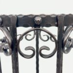 Hand Forged Iron Umbrella Stand (50cm) Antique Copper Scrollwork Design - Image 7