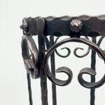 Hand Forged Iron Umbrella Stand (50cm) Antique Copper Scrollwork Design - Image 6
