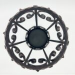 Hand Forged Iron Umbrella Stand (50cm) Antique Copper Scrollwork Design - Image 5