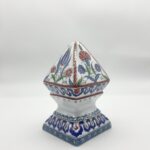 Handmade Ceramic "Newel Post Finial" (Tırabzan) Art Object (10cm) Traditional Ottoman Architectural Form - Solid Decorative Sculpture - Image 6