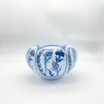 Handmade Ceramic Lidded Trinket Jar (14cm) Traditional Blue & White Tulip Pattern - Decorative Jewelry & Storage Box - Image 10