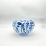 Handmade Ceramic Lidded Trinket Jar (14cm) Traditional Blue & White Tulip Pattern - Decorative Jewelry & Storage Box - Image 11