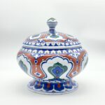 Musée du Louvre Heritage Collection: 16th Century Iznik Quartz Lidded Bowl Replica - Masterpiece Series (Limited Edition) - Image 7