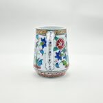 Handmade Ceramic Floral Tankard - Hand-Painted Red & Blue Tulips - Decorative Cup & Desk Organizer - Image 6
