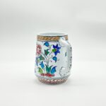 Handmade Ceramic Floral Tankard - Hand-Painted Red & Blue Tulips - Decorative Cup & Desk Organizer - Image 8