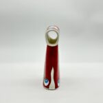 Handmade Ceramic Ottoman Kaftan Sculpture (13cm) - Red "Nazar" Evil Eye & Tulip Pattern - Cultural Shelf Decor - Image 6