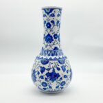 Handmade Ceramic "Gonca" Vase (25cm) - Classic Blue & White Floral Pattern - Traditional Ottoman Home Decor - Image 7