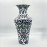 Handmade Ceramic Monumental Floor Vase (50cm) - Elaborate Ottoman Medallion Pattern - Grand Statement Decor - Image 7