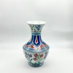 Handmade Ceramic Classic Vase (30cm) - Cobalt Blue Shoulder & Spring Blossoms - Timeless Floral Decor - Image 7