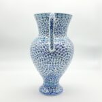 Handmade Ceramic "Masrapa" Pitcher (25cm) - Classic Blue Golden Horn (Halic) Pattern - Traditional Ottoman Art - Image 6