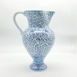 Handmade Ceramic "Masrapa" Pitcher (25cm) - Classic Blue Golden Horn (Halic) Pattern - Traditional Ottoman Art - Image 5
