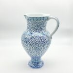 Handmade Ceramic "Masrapa" Pitcher (25cm) - Classic Blue Golden Horn (Halic) Pattern - Traditional Ottoman Art - Image 8