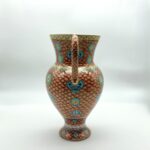 Handmade Ceramic "Masrapa" Pitcher (25cm) - Classic Iznik Fish Scale Pattern - Warm Terracotta Decor - Image 9