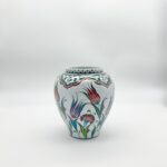 Handmade Ceramic "Kupecik" Ginger Jar (20cm) - Vibrant Spring Garden Pattern - Lidded Home Decor - Image 7