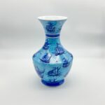 Handmade Ceramic Vase (30cm) - Ottoman Galleon Ships & Evil Eye Pattern - Nautical Iznik Art - Image 7