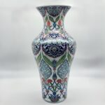 Handmade Monumental Iznik Floor Vase (50cm) - Palace Style Rumi & Tulip Medallions - Ottoman Court Art - Image 7