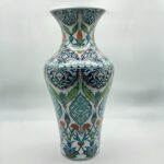 Handmade Monumental Iznik Floor Vase (50cm) - Palace Style Rumi & Tulip Medallions - Ottoman Court Art - Image 6