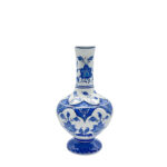 Handmade Ceramic "Ibrik" Ewer (20cm) - Classic Blue & White Lotus & Arch Pattern - Traditional Ottoman Pitcher - Image 8