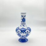 Handmade Ceramic "Ibrik" Ewer (20cm) - Classic Blue & White Lotus & Arch Pattern - Traditional Ottoman Pitcher - Image 6