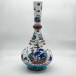 Handmade Ceramic "Galleon" Vase (45cm) - Ottoman Ships & Waves - Symbol of Journey & Abundance - Image 6