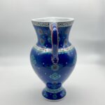 Handmade Ceramic Pitcher (25cm) - Deep Blue "Fish Scale" Pattern - Iznik Jug with Handle - Image 9