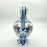 Handmade Ceramic "Lion's Mouth" Pitcher (30cm) - Aslan Agzı Ewer - Classic Red Tulips Vase - Image 9