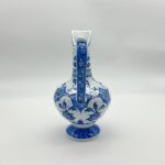 Handmade Ceramic Pitcher (20cm) - Blue and White Pattern - Lion's Mouth Vase - Image 8