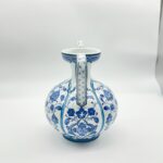 Handmade Ceramic Ewer (20cm) - Blue and White Panel Pattern - Traditional Ibrik Form - Image 9