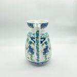 Handmade Ceramic Pitcher (20cm) - Blue Arches & Colorful Spring Florals - Wide Mouth Jug - Image 8