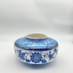 Handmade Ceramic Iznik Vase (Baba Nakkas Style) Blue and White Rumi Pattern Ginger Jar - Image 5