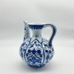 Handmade Ceramic Ewer Pitcher (20cm) Classic Blue and White Floral - Image 10