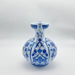 Handmade Ceramic Ewer Pitcher (20cm) Classic Blue and White Floral - Image 8