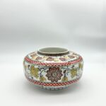 Handmade Ceramic Iznik Vase Golden Harvest Yellow and Red Floral Ginger Jar - Image 9