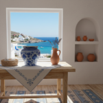 Handmade Ceramic Large Planter Pot - Gold Rim & Blue White Floral Pattern - Luxury Home Decor - Image 2