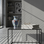 Handmade Ceramic Faceted Vase (30cm) - Classic Iznik Cypress & Tulip Pattern - Geometric Art Decor - Image 2