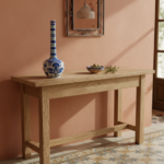 Handmade Ceramic Long-Neck Vase (25cm) - Classic Blue & White Floral Art - Iznik Decor - Image 2