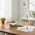Handmade Ceramic Business Card Box with Lid - Blue "Golden Horn" (Haliç) Pattern - Iznik Desk Organizer - Image 3