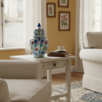 Handmade Ceramic "Kupecik" Ginger Jar (20cm) - Classic Iznik Tulip & Carnation Pattern - Lidded Home Decor - Image 3