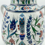 Handmade Ceramic Kandil Vase (50cm) Classic White Triple Handled Floor & Table Decor - Image 4