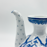 Handmade Ceramic Ewer Pitcher (20cm) Classic Blue and White Floral - Image 4