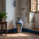 Handmade Monumental Iznik Floor Vase (50cm) - Palace Style Rumi & Tulip Medallions - Ottoman Court Art - Image 4